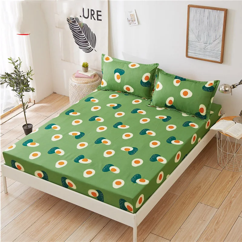 Наматрасник с мультяшным принтом авокадо наматрасники покрывало простыня