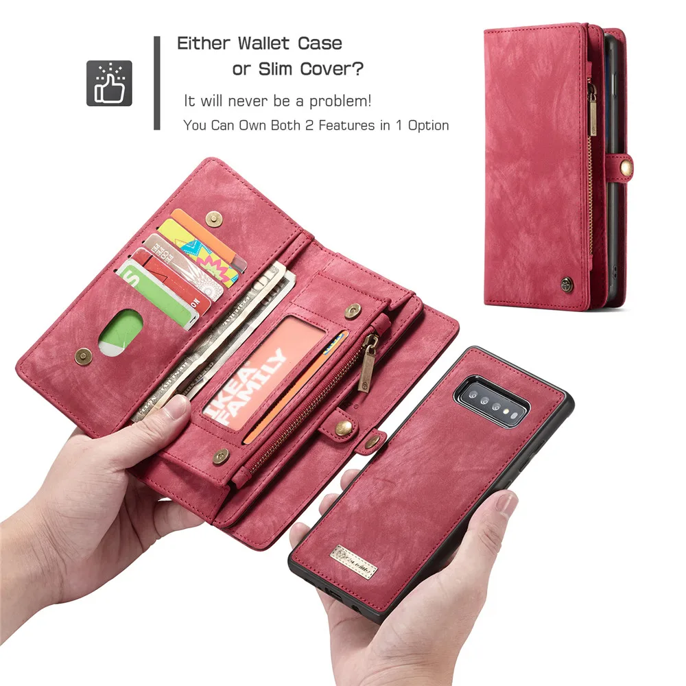 CaseMe бумажник чехол для Samsung S8 S9 S10 S20 Plus S7 Магнитный кожаный Galaxy Note 20 Ultra 10 9 8 A21S A51 A71