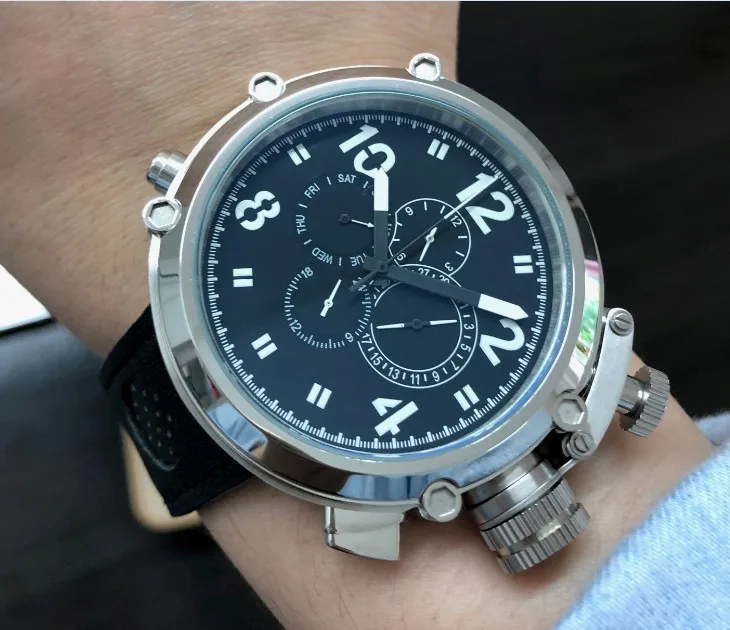 Мужские часы с автоподзаводом GEERVO стильные автоматические правой рукой черным