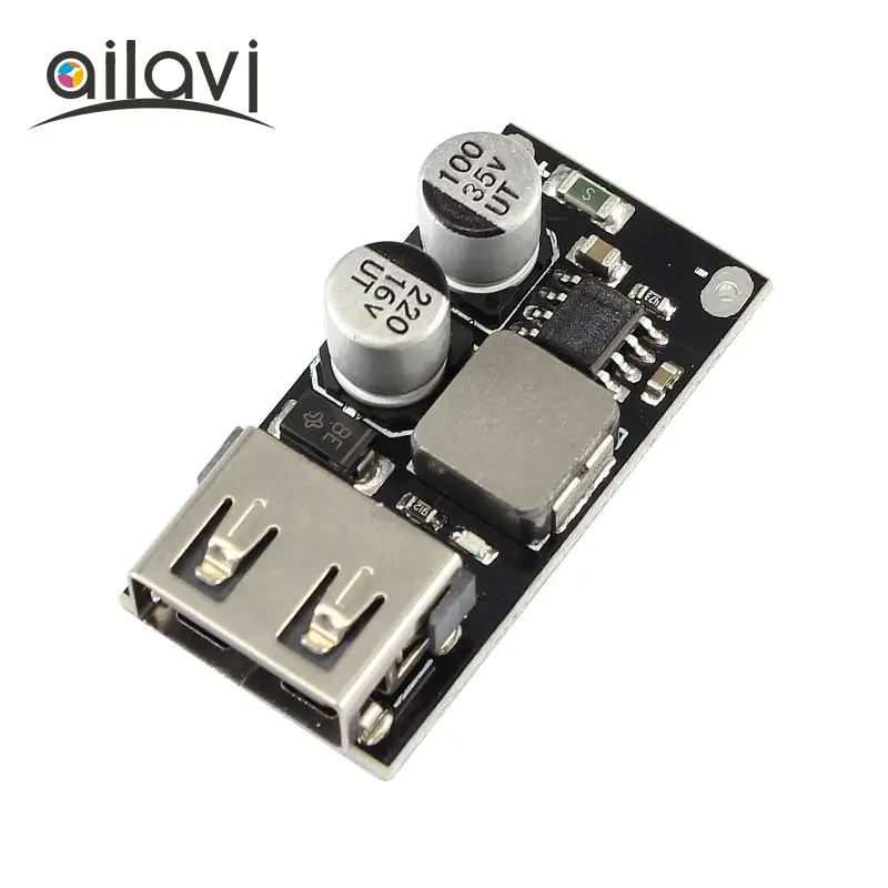 10 шт. DC-DC модуль питания 6V-32V12V24V к QC3.0 Быстрая зарядка один usb зарядка конвертер доска для iPhone huawei FCP