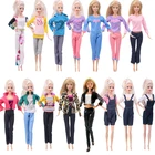 Комплект одежды для куклы Барби, модная одежда, брюки, шорты, туфли на высоком каблуке 20x, аксессуары для игрушек, 5 комплектов
