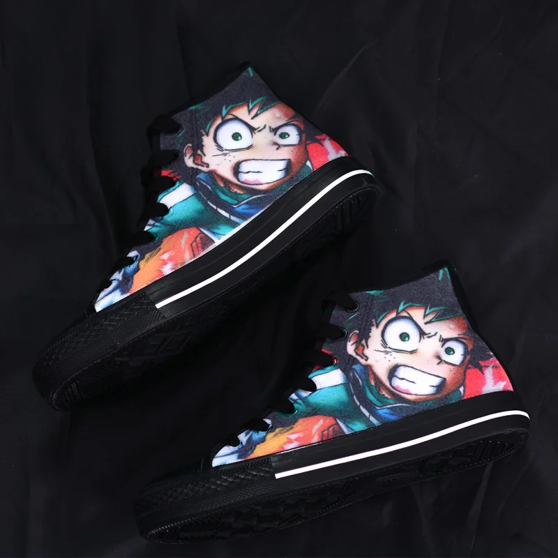 

Anime Cos My Hero Academia Midoriya Izuku Casual Canvas Shoes plimsolls rope soled shoes