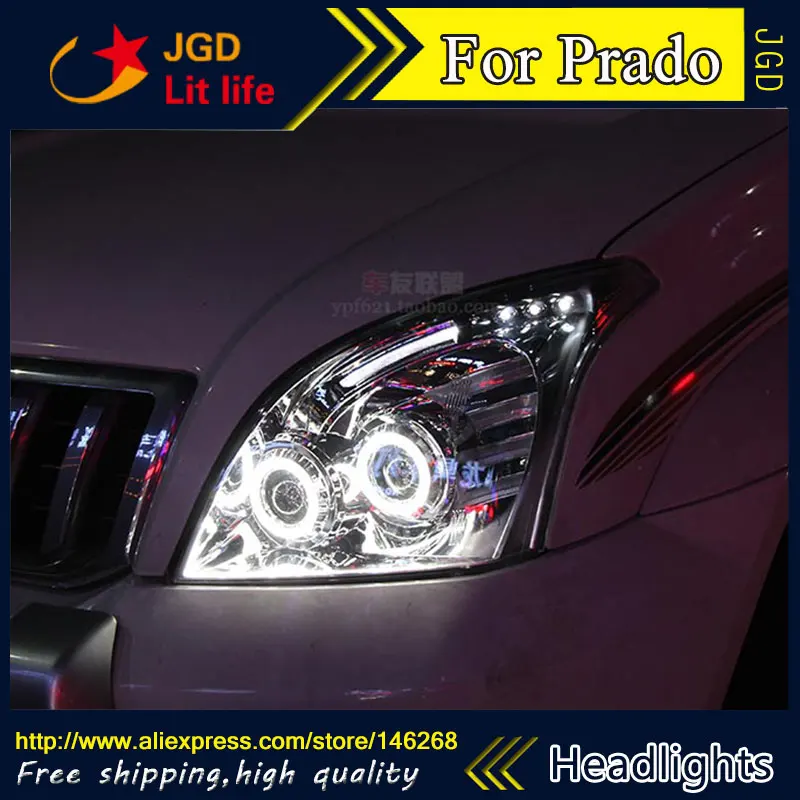 Стайлинг автомобиля светодиодные HID Rio светодиодный ные фары для Toyota Prado передняя