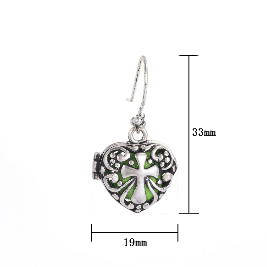 5 пар тибетские филигранные кресты в форме сердца ароматерапия эфирное масло