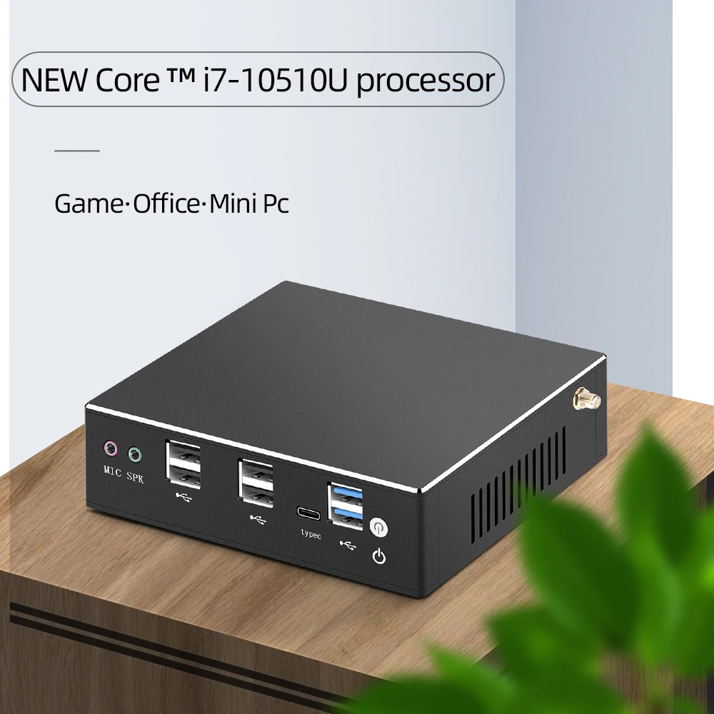 Мини ПК XCY Intel Core i7 10510U i5 i3 Linux тонкий клиент микронастольные компьютеры лучшие