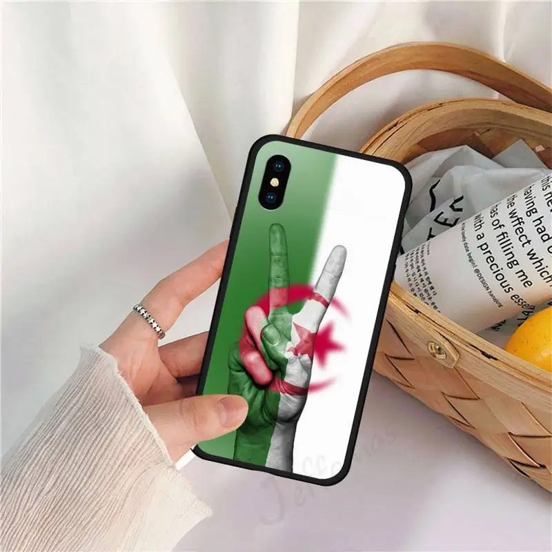 

Algeria National Flag Symbol Phone Case for iPhone 11 12 pro XS MAX 8 7 6 6S Plus X 5S SE 2020 XR