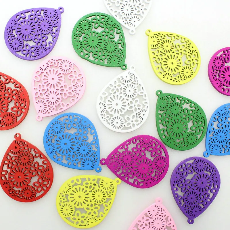 120 шт. Деревянные Подвески для сережек различные цвета | Украшения и аксессуары