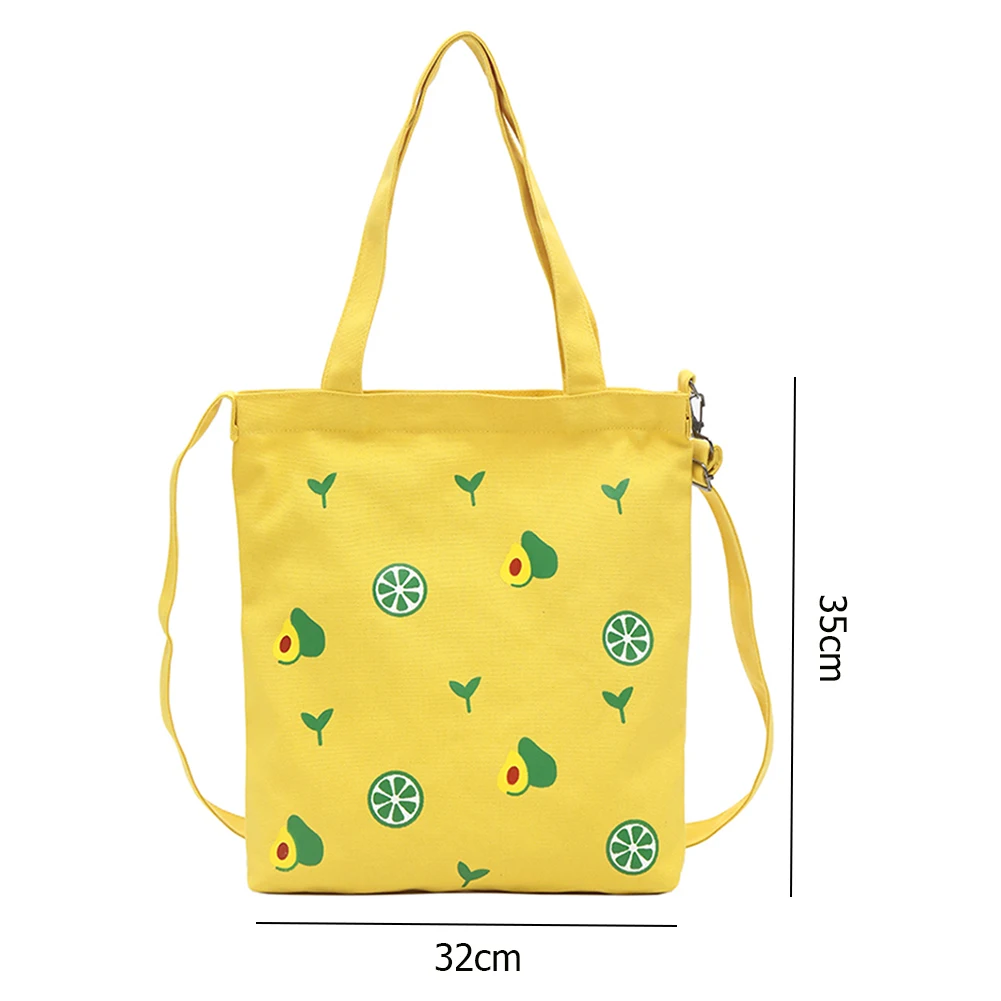 

Creative Printing Women Canvas Shoulder Messenger Bag Simple Casual Durable Large Capacity Crossbody Ladies Handbags