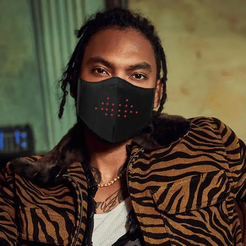 Светодиодный светящийся и принтом в виде маски для мальчиков текст банджи