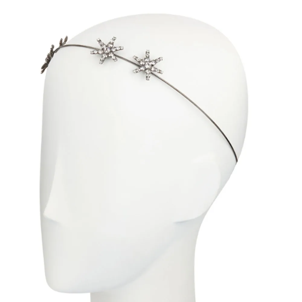 Женский свадебный ободок со стразами Stonefans тиара звездами стразы вечерние