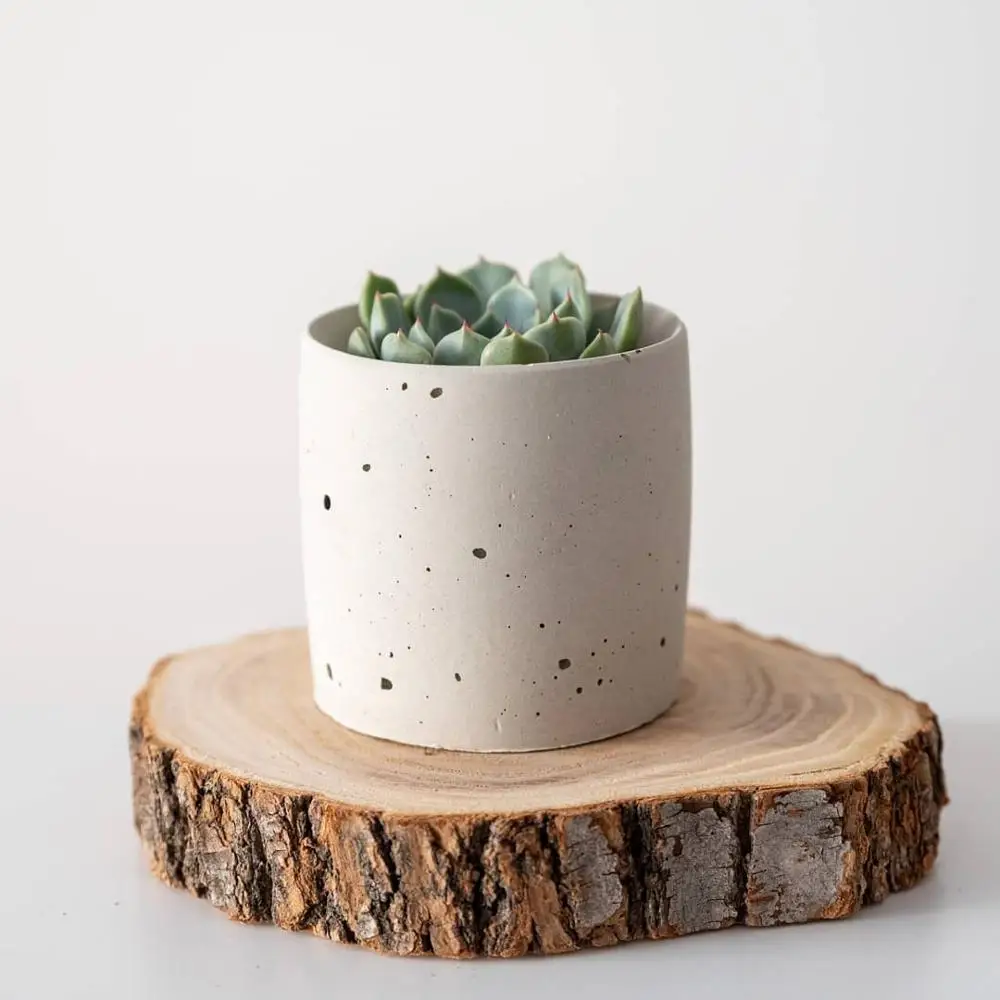 Цилиндрический горшок формы для бетона плантатора силиконовые держателя