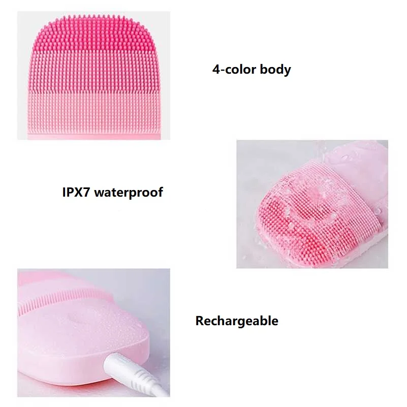 Youpin inFace электрическая силиконовая ультразвуковая щетка для глубокого очищения