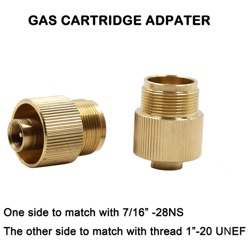 Camp газовая плита Adapter1 &quot 20 UNF конвертер Lindal клапан канистра to7/16&quot 28UNF зеленый