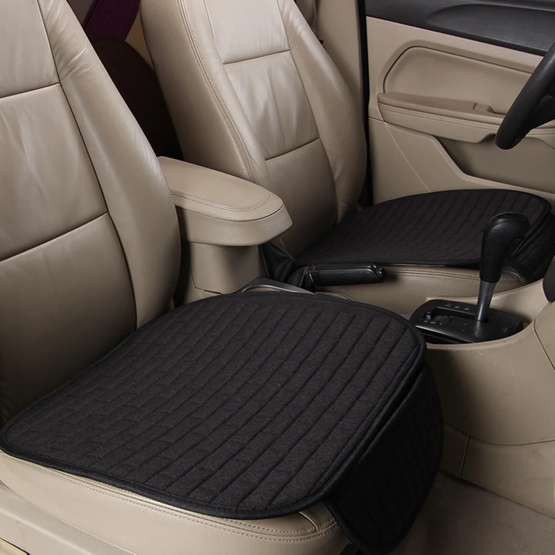 

Car Seat Cover Linen All Inclusive Auto Seat Protector Flax Cushion Seasons Breathable Seat Pad Mat For Most Sedan&SUV Cars