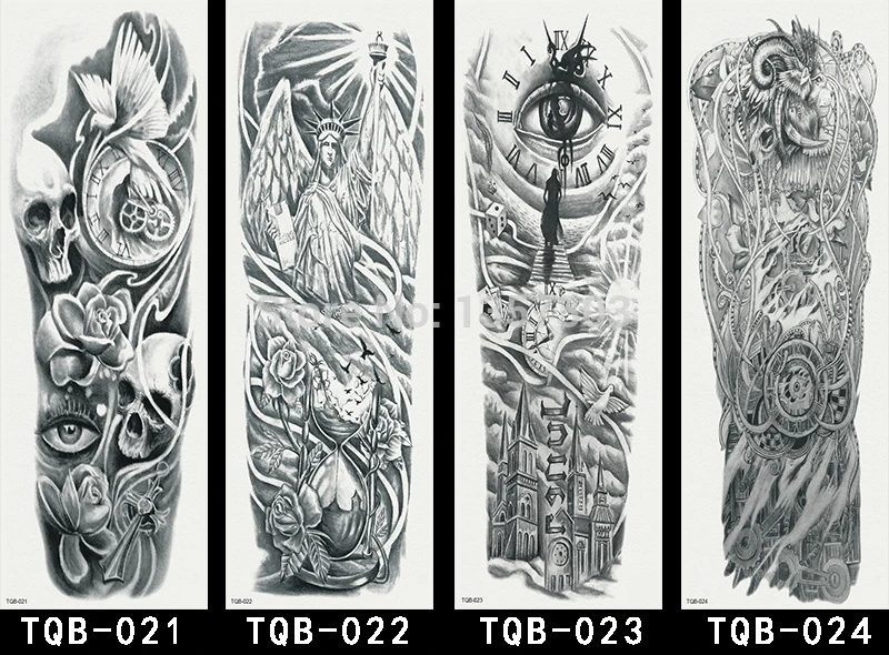 1 Waterproof Temporary Fake Tattoo Thigh Print Body Art Tattoos Stickers |