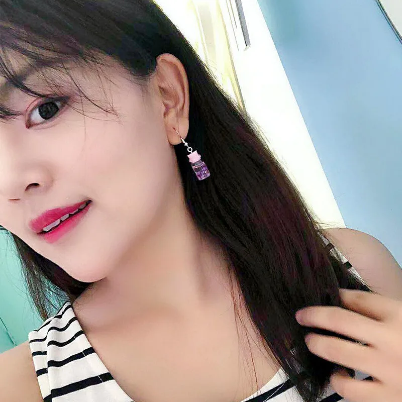 Модные креативные висячие серьги в виде ракушек бутылке для женщин и девушек