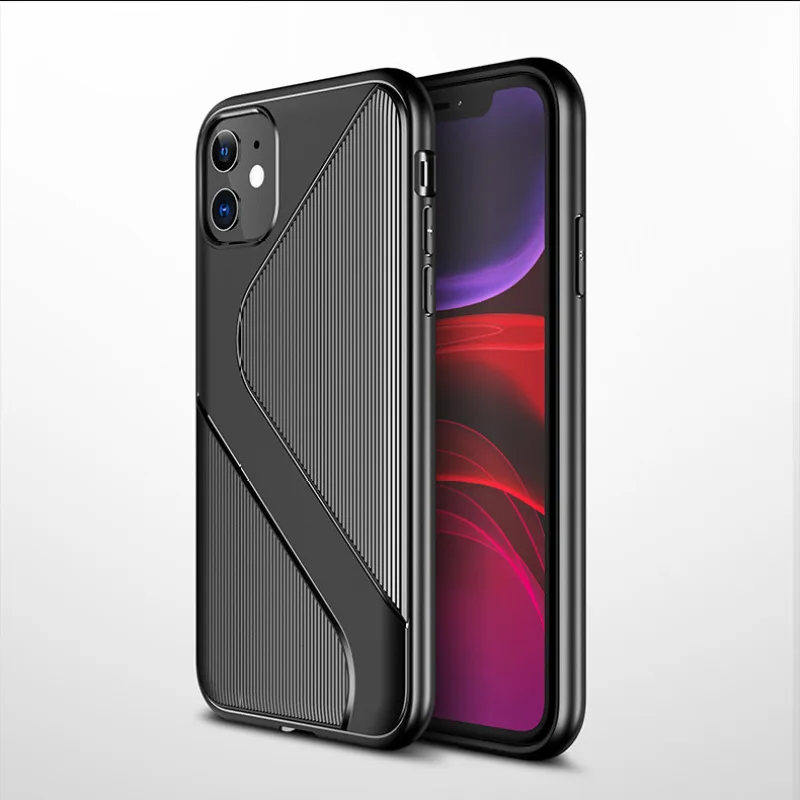 Luxury Case For iPhone 11 pro XS Max X Soft TPU Back Cover Apple XR Shell S type Coque Fundas  Мобильные телефоны