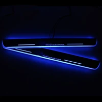 car scuff pedal door led light sill for audi a4 s4 customized acrylic pathway moving door sill light