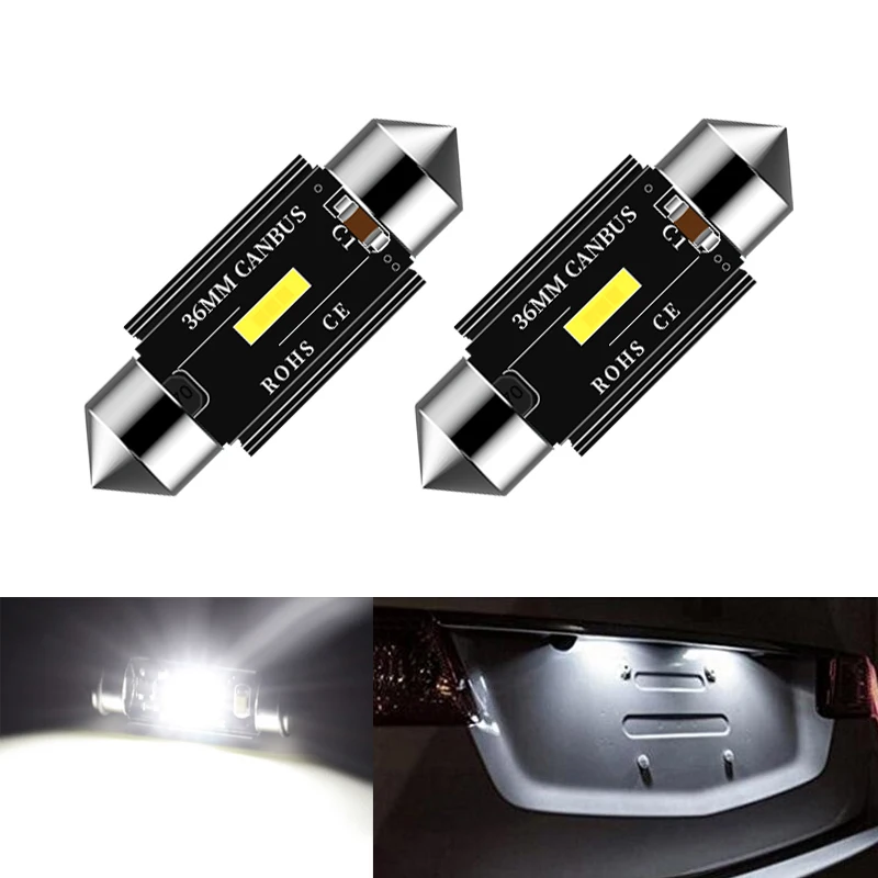 

2x C5W CSP Светодиодная лампа CANBUS Festoon 36 мм Автомобильная подсветка номерного знака для Volkswagen VW Golf 4 5 6 7 Passat B6 B5 B7 Polo Tiguan CC