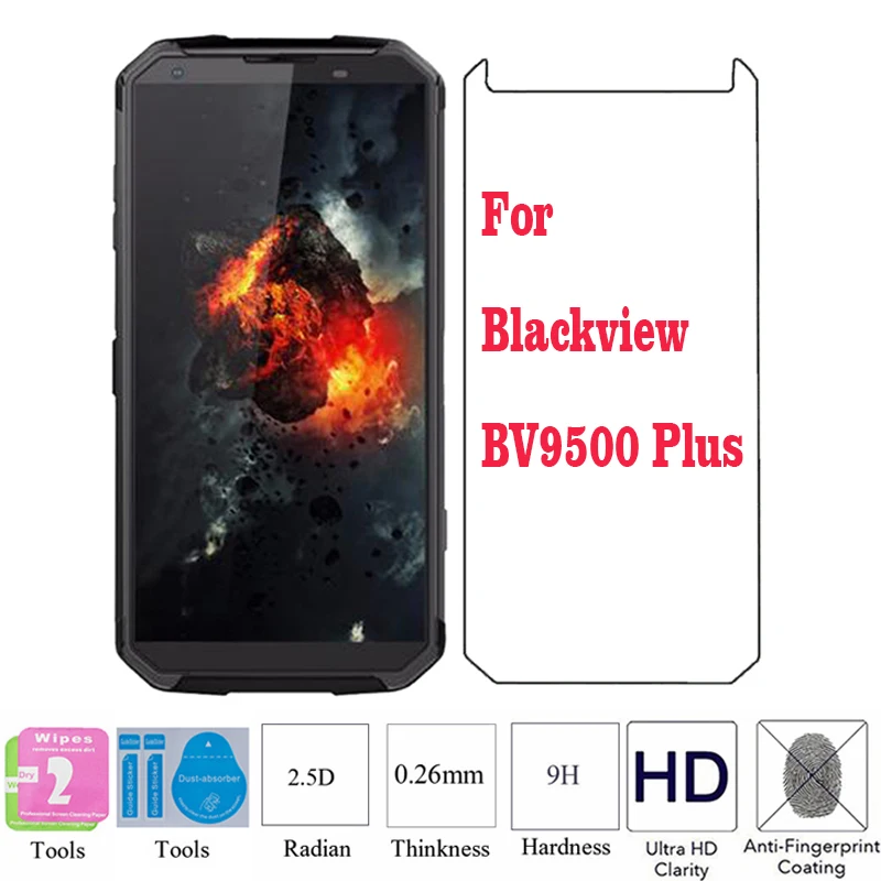 2 шт. 100% оригинальное закаленное стекло для Blackview BV9500 Plus защитная пленка из