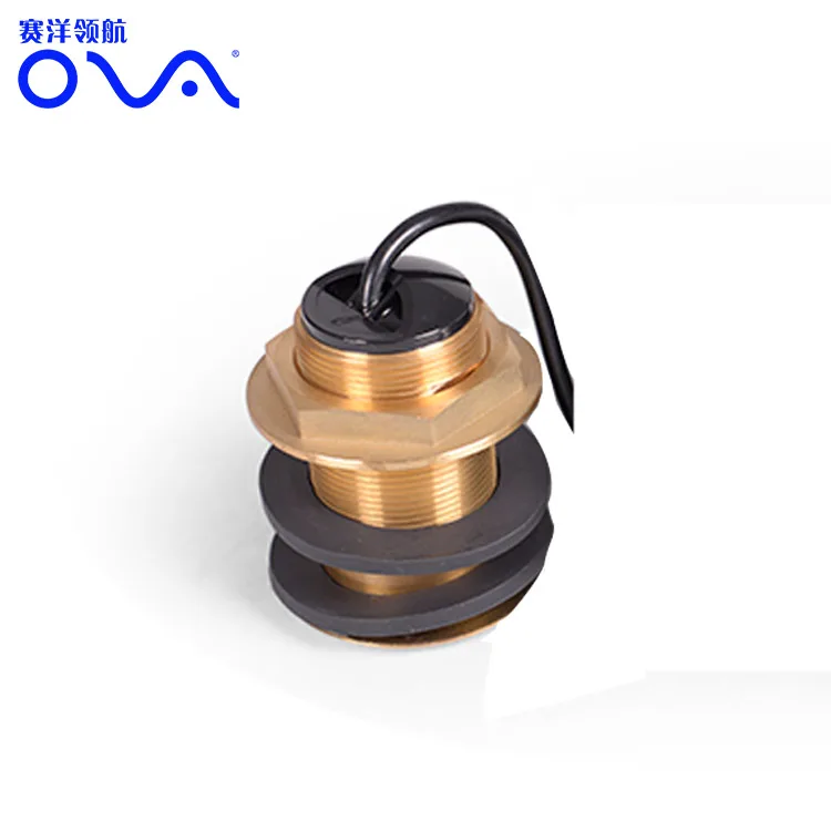 

Thru Hull Bronze 200/50Khz Sensor Ultrasonic fishing Transducer