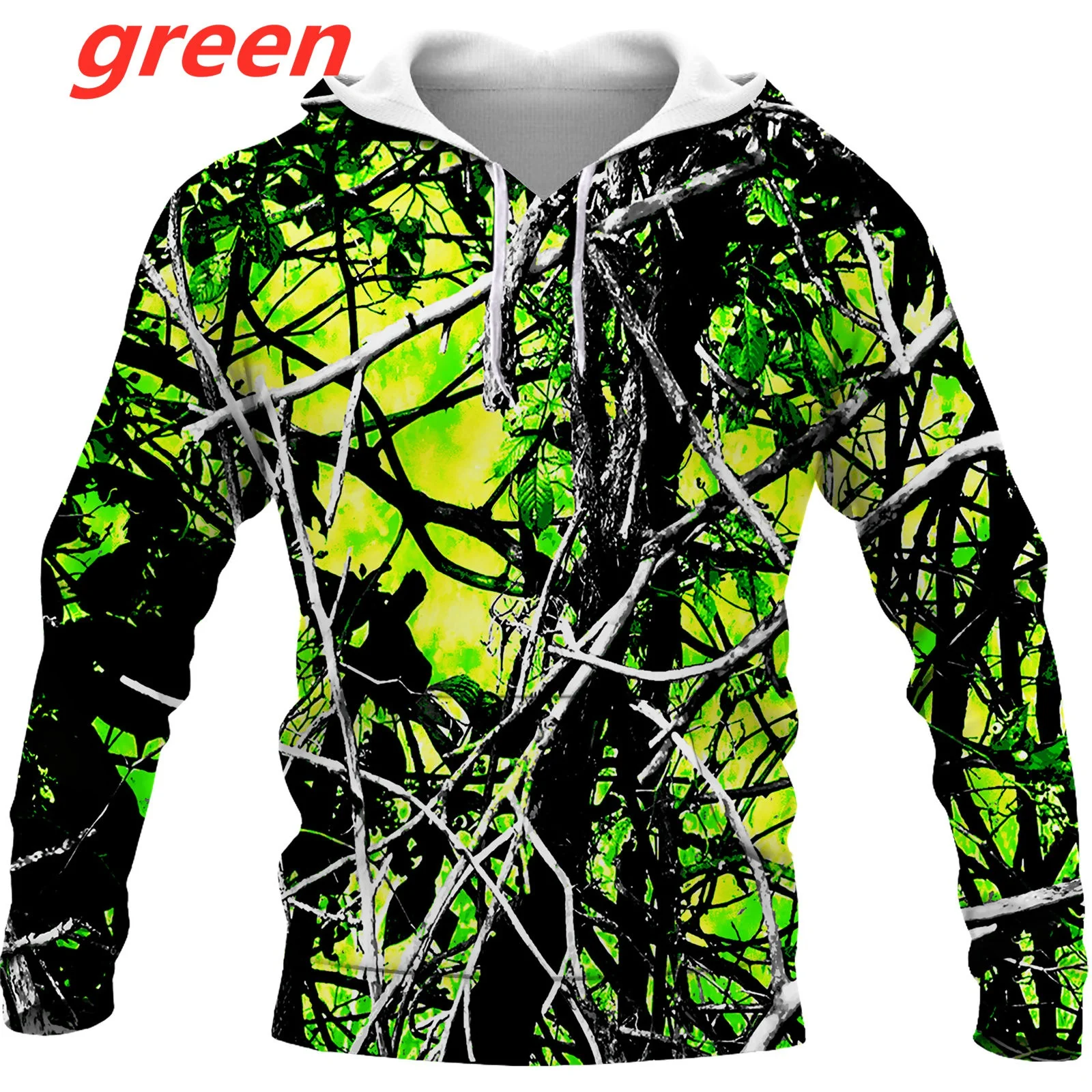 Охотничья камуфляжная толстовка с 3D принтом для мужчин и женщин Камуфляжный узор