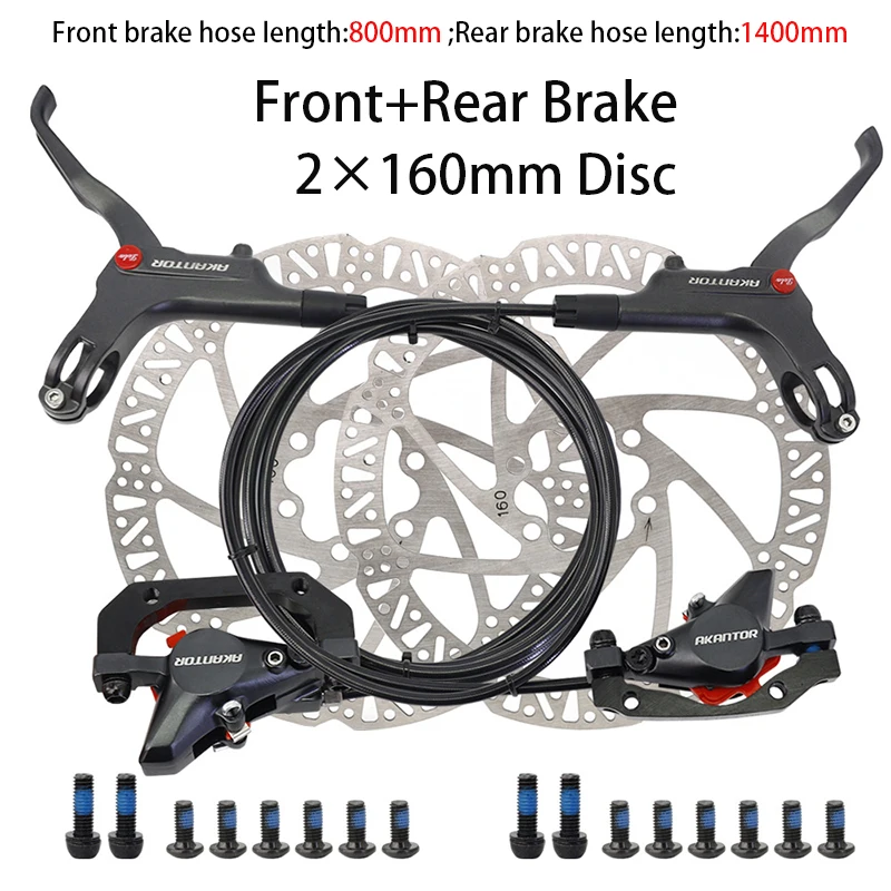 

LASEVEN MTB Bike Oil Disc Brake Bicycle Pieces Hydraulic Brakes Parts Spare Accessories Components 160 Mm Discs Pads Cycling
