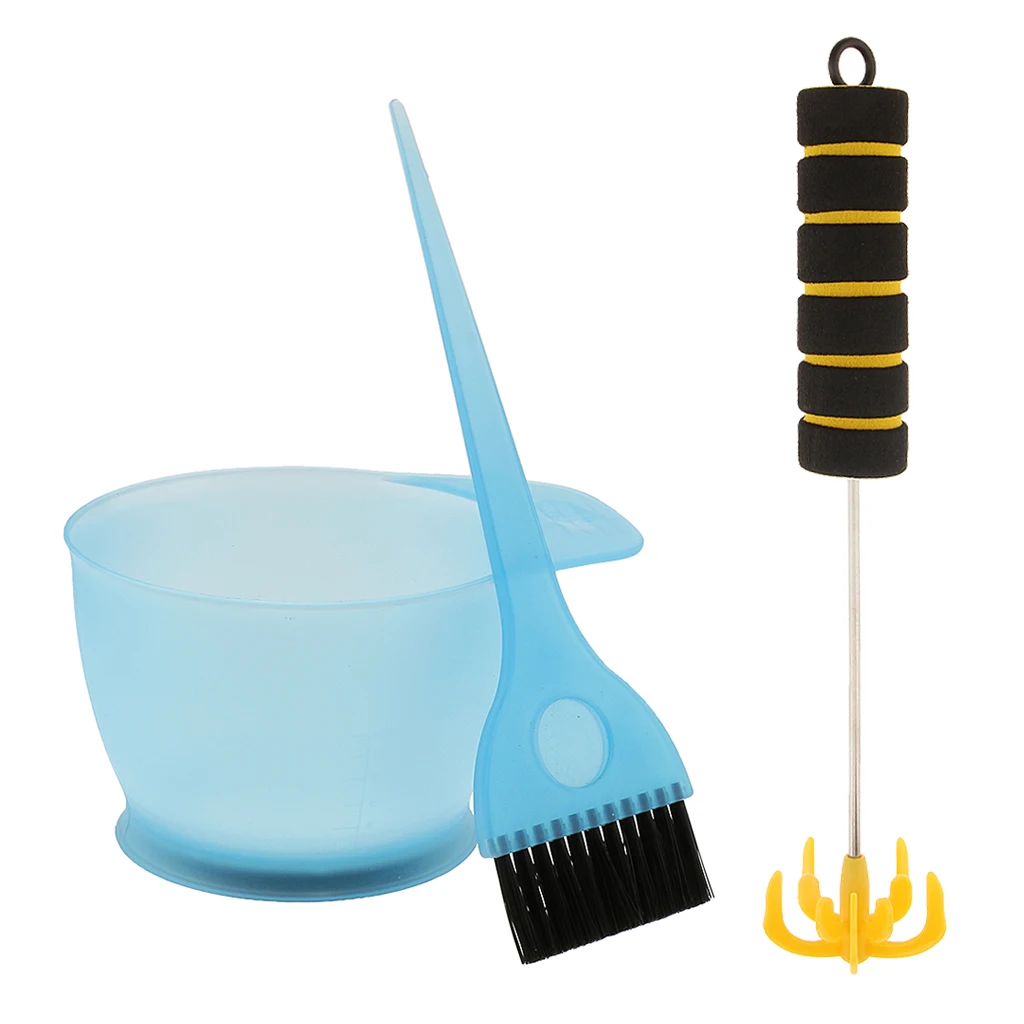 Hair Color Bowl Brush Stirrer Set Hairdressing Highlighting Lowlight Tool |