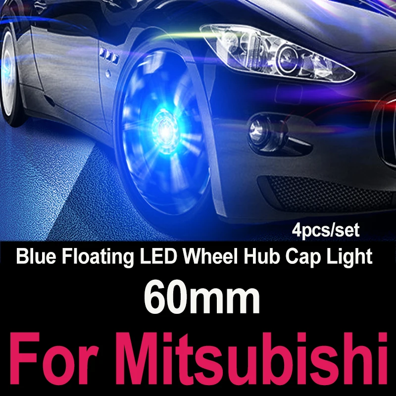 

4pcs 60mm Auto Car Wheel Rims Hub Centre Caps Covers Led Lamp Floating Illumination Center Light for Outlander Jinxuan Pajero