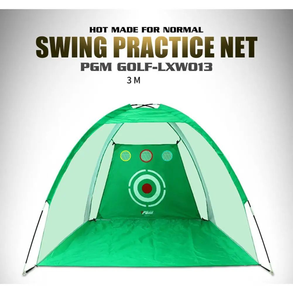 

Indoor Outdoor Foldable Golf Practice Net Golf Hitting Cage Garden Grassland Practice Tent 2m /3m Golf Training Aids