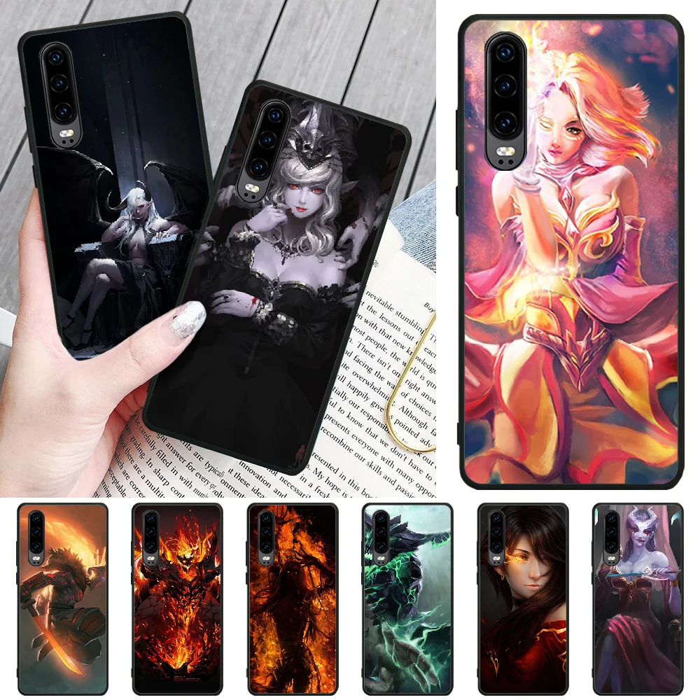 Чехол для телефона BaweiTE Shadow Fiend Dota 2 DIY чехол Huawei P8 lite 2017 P9 P10 20Pro Lite Pro P30lite P Smart