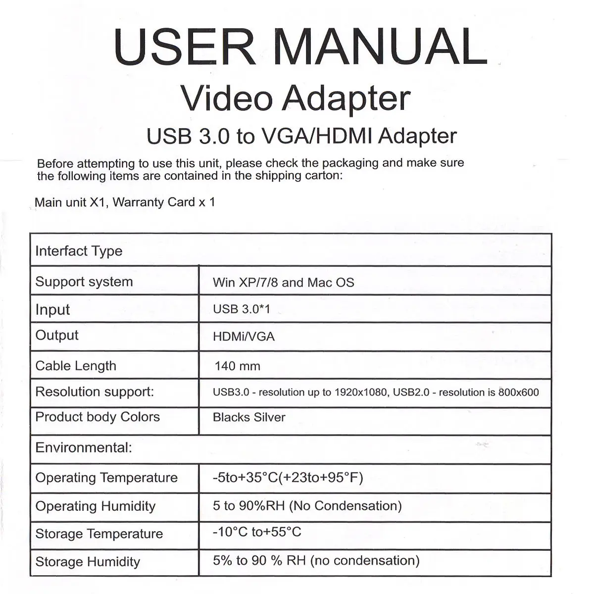 USB 3.0 to HDMI-compatible VGA Adapter Converter External Graphics Card for Macbook Laptop Cable Cord | Компьютеры и офис