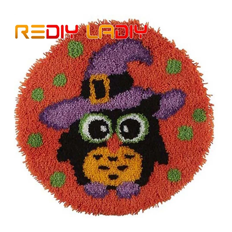 Набор крючков с защелкой ковер сделай сам вязальный Мультяшные совы акриловая