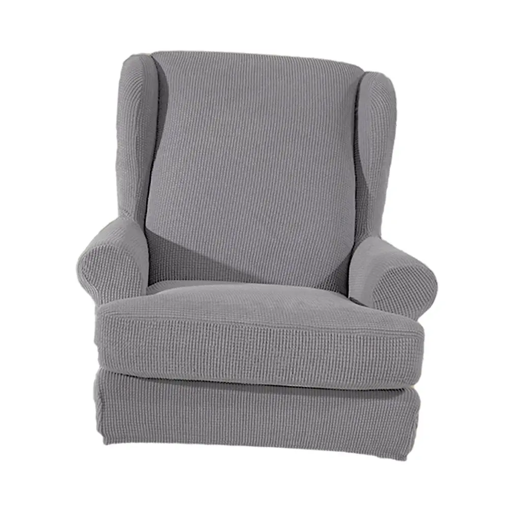 

2pcs Sofa Covers Armchair Covers Simple Style Pouf Accessory in