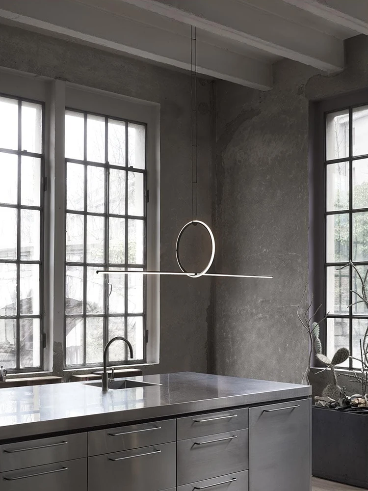 Pаспродажа Минималистичная лампа для столовой, дизайнерская Современная Минималистичная настольная лампа-подвеска