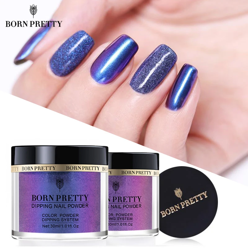 BORN PRETTY 30 мл хамелеоновый порошок для ногтей без лампы акриловый Пигментный