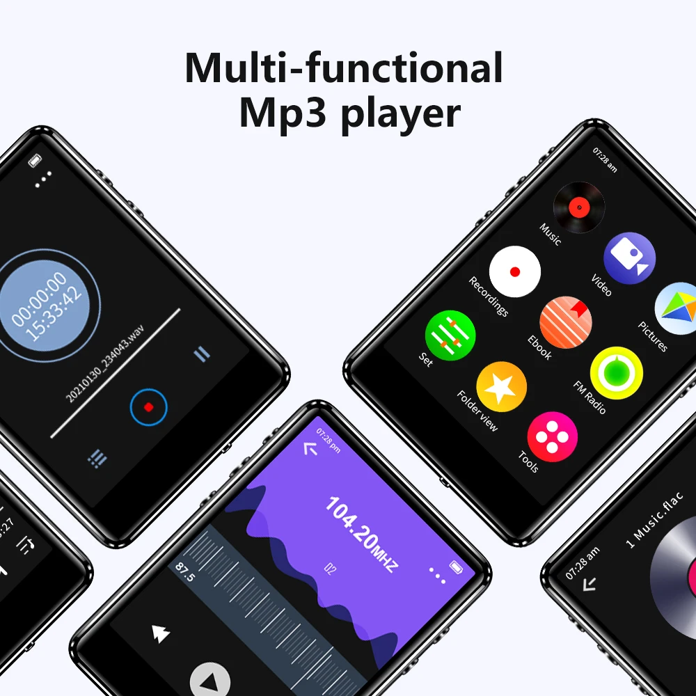 Новый оригинальный металлический MP3-плеер с поддержкой Bluetooth 5 0 Hi-Fi музыкальный