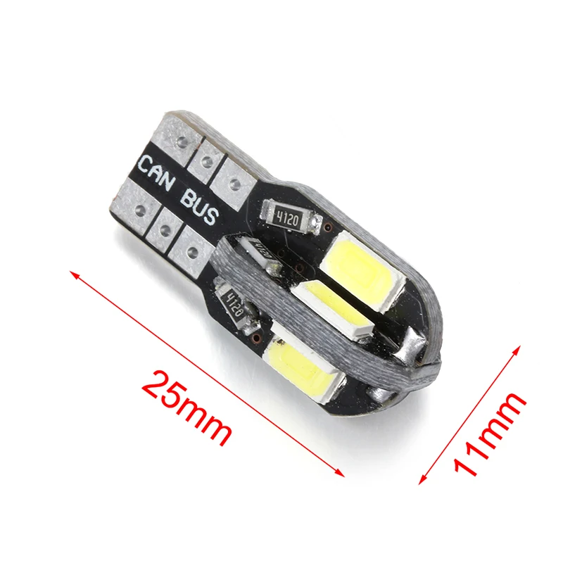 1 шт. T10 8SMD 5630 Светодиодный светильник для автомобиля Canbus NO OBC Ошибка Авто Клин