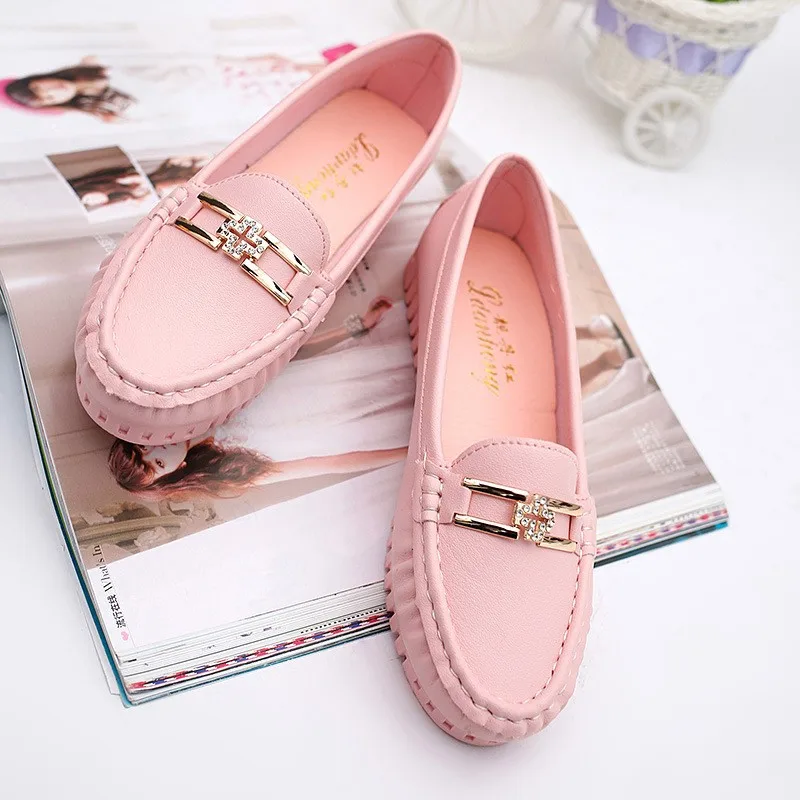 

Summer Soft Leather Loafers Women Shoes Blue Black Pink Slip On Casual Shoes Women Flats Moccasin White Nurse Shoes Ladies Flats