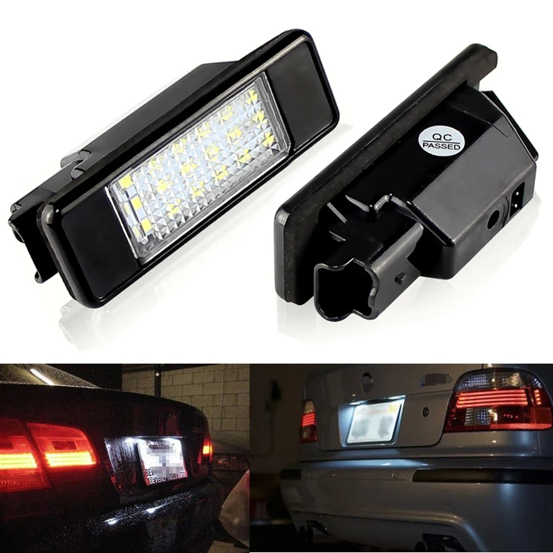 2 шт. Canbus Led номерной знак лампа 12V номерного знака светильник для Peugeot 206 207 306 307 308 406