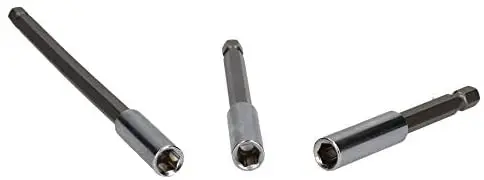 

3pc magnetic Bit Screwdriver Hex Adaptors Power Bit Extensions 75mm,100mm, 150mm