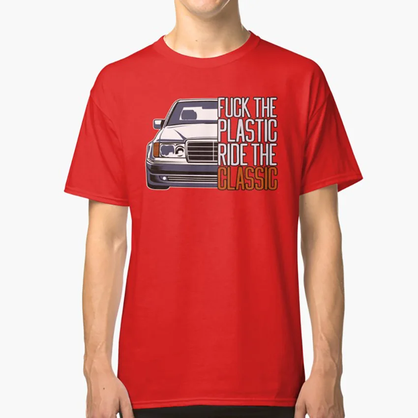 W124 FTP стильная футболка w124 w 124 подарок энтузиаст тюнинг любовник mercedes w124|Мужские