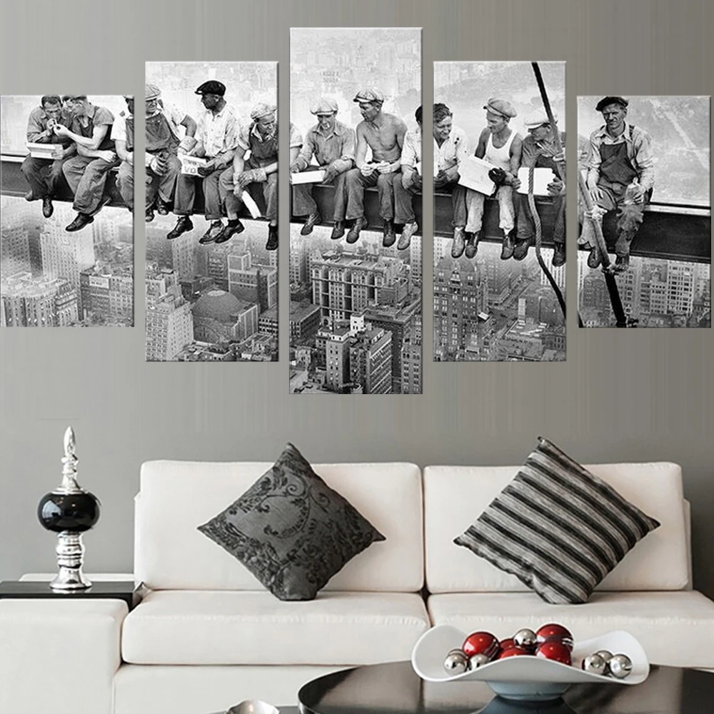

5 Piece Wall Art Canvas American Style Movie Poster Modern Home Decorative Framework Living Room Modular Print Pictures