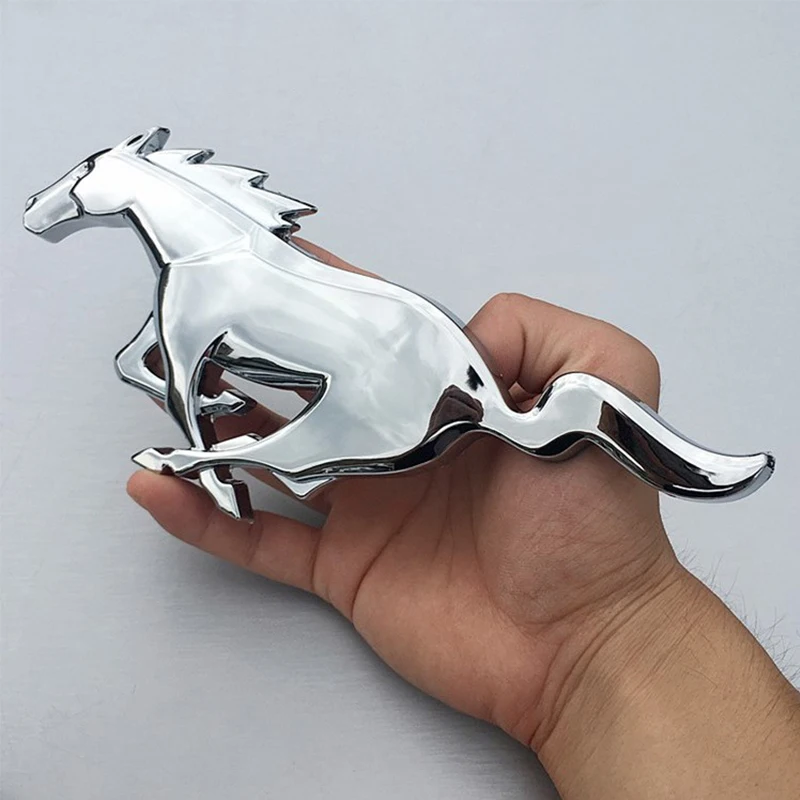 

Car Styling 3D Metal Running Horse Front Hood Grille Side Door Wing Fender Emblem Sticker for Ford Mustang Shelby GT Accessories