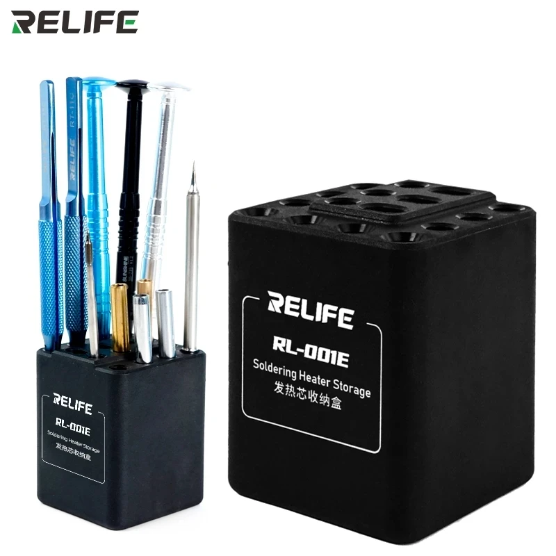 

RELIFE RL-001E Heating Core Repair Storage For Phone Repair Tool Storage Rack Screwdriver Tweezers Soldering Iron Head Storage