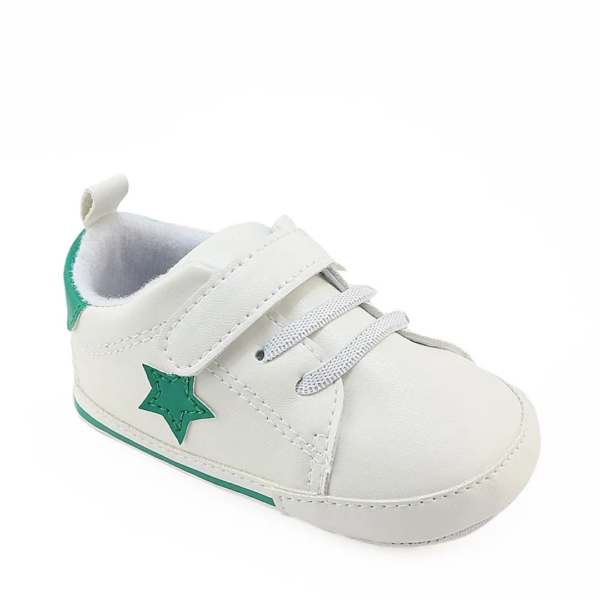 

Newborn Baby Shoes Soft Bottom Comfortable Star Pattern Velcro Toddler Infant Baby Boy Girl Shoes