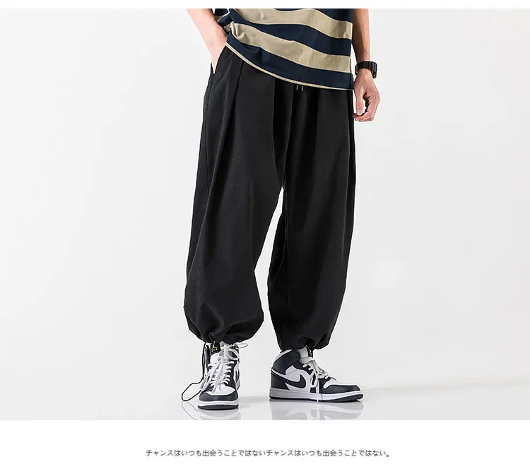 aladdin pants 2021 Streetwear Harem Pants Men's Baggy Jogging Sweatpants Oversized Male Crotch Wide Leg Pants Casual Men Trousers Dropshipping genie pants