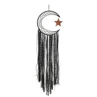 1pc dreamcatcher wind chimes moon star pendant nordic simplicity pentagram feather home accessories crafts bohemia decoration