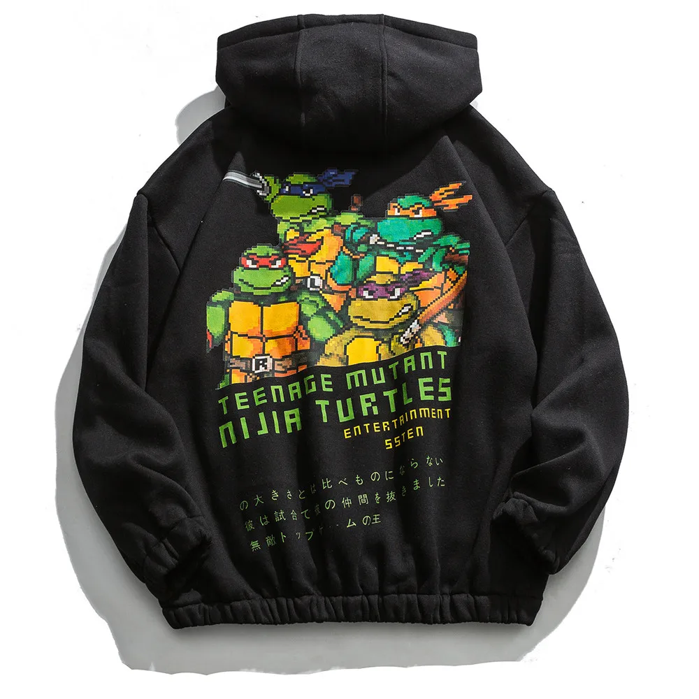 OSCN7 High Street Plus бархатные теплые мужские толстовки с принтом зима Японская уличная хараджуку свитшот с капюшоном для мужчин s 60024