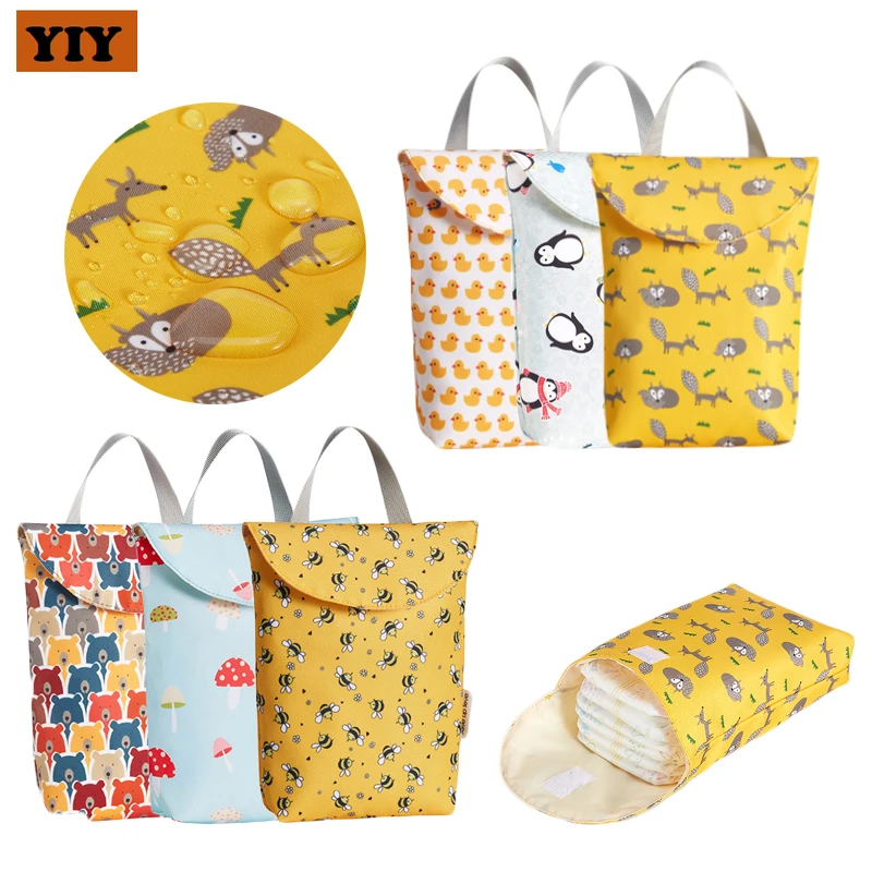 Многоразовая модная водонепроницаемая сумка для детских подгузников|Сумки